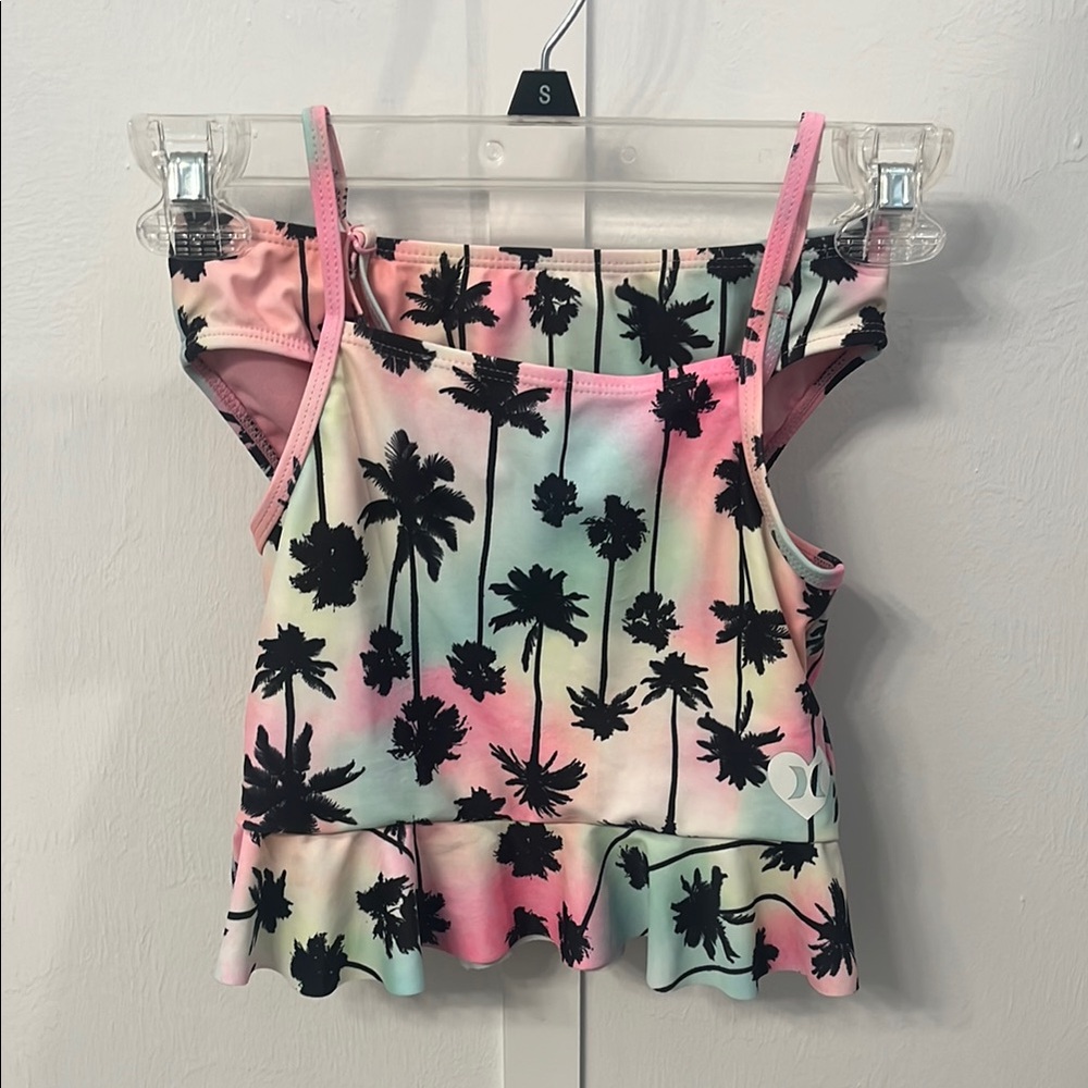 Hurley colorful palm 2 piece swim tankini